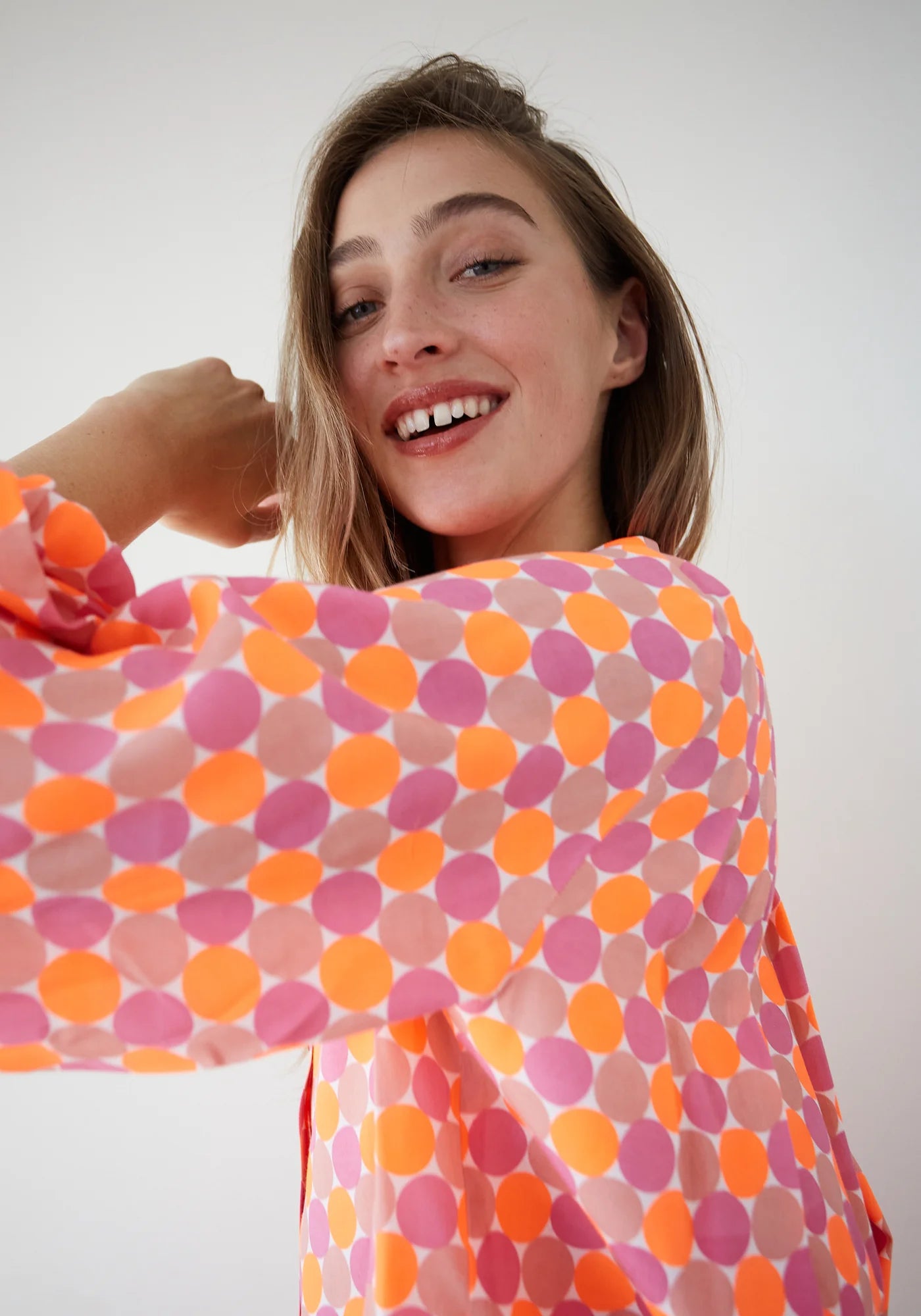 Dr Bloom Magia Shirt in Coral Dots