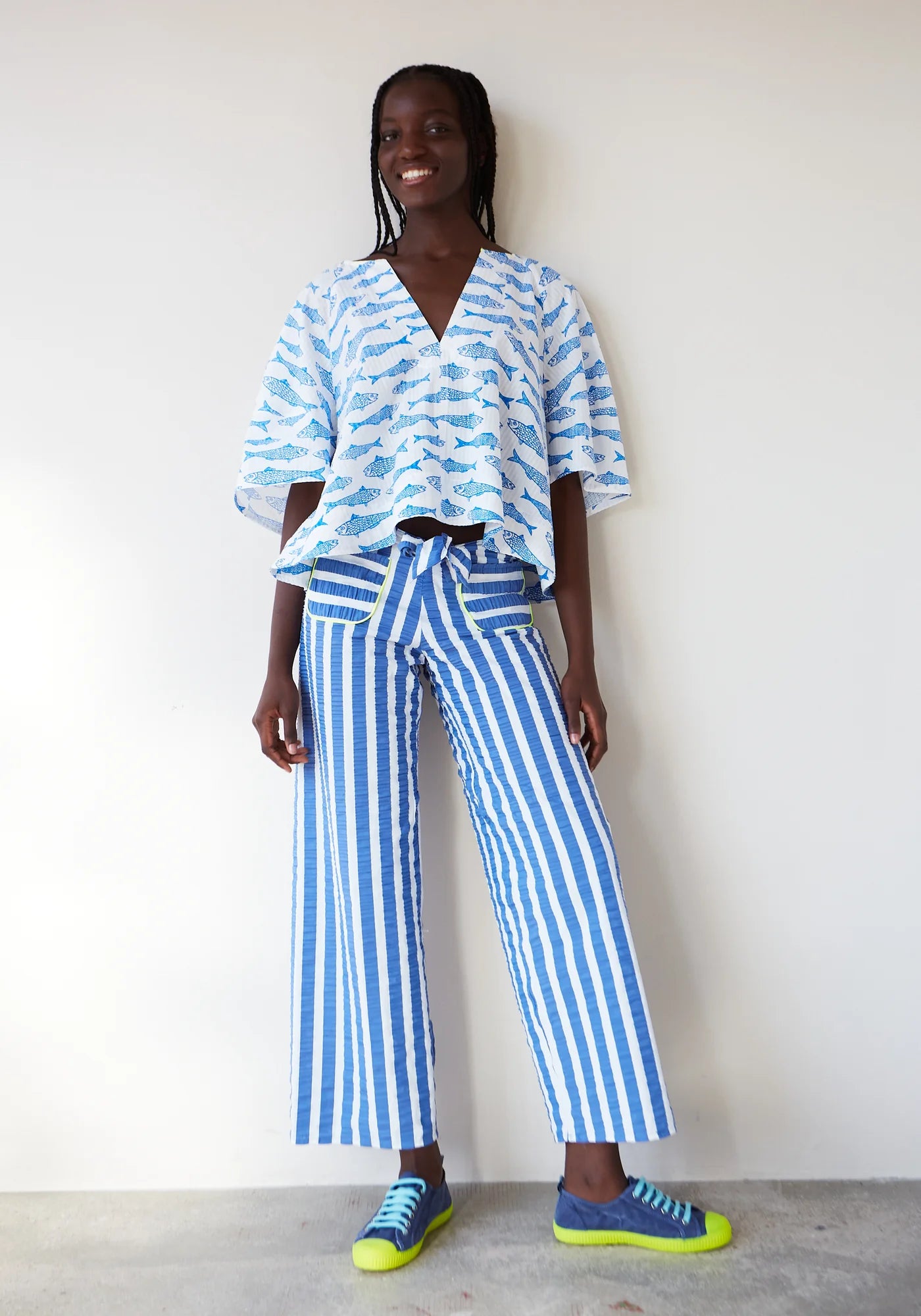Dr Bloom Soplo Blouse in Fishes