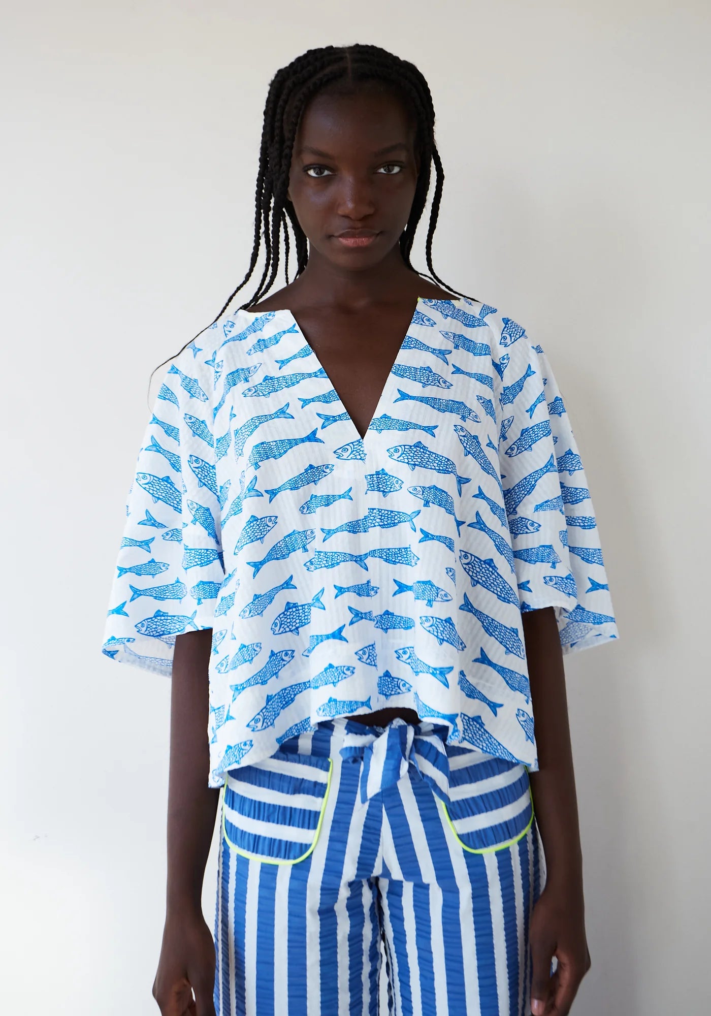 Dr Bloom Soplo Blouse in Fishes