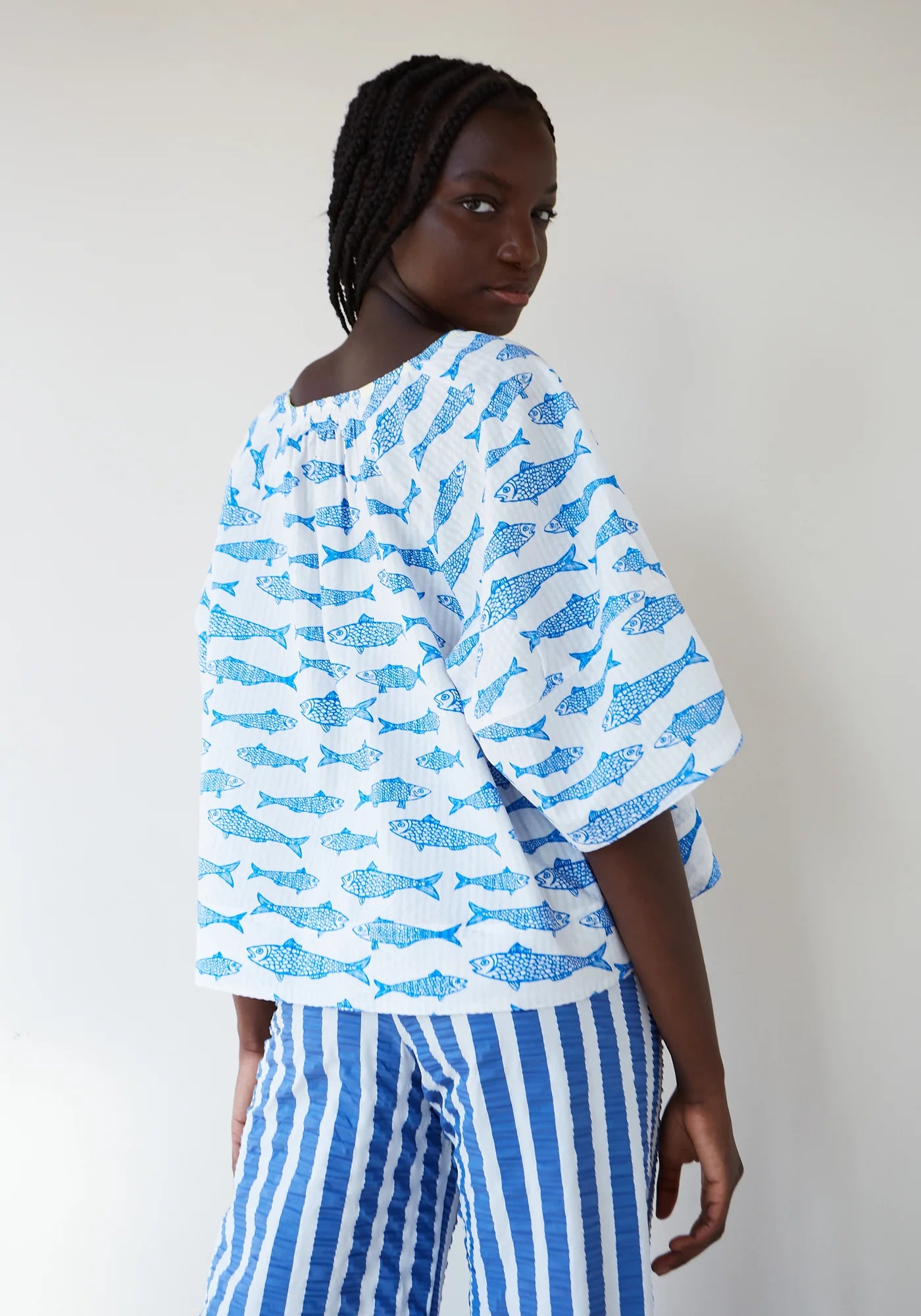 Dr Bloom Soplo Blouse in Fishes
