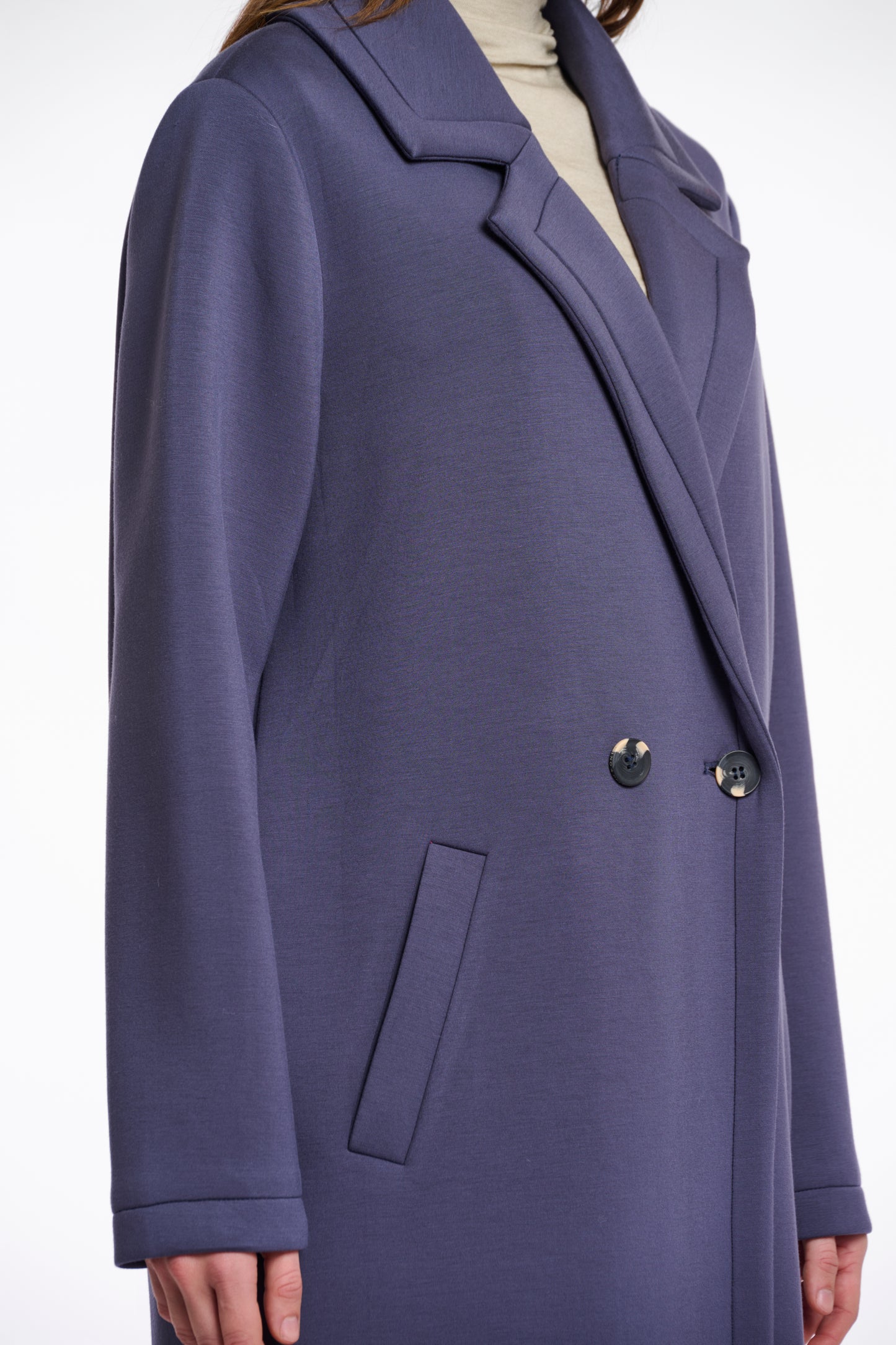 Rino & Pelle Danja Double Breasted Coat in Grey
