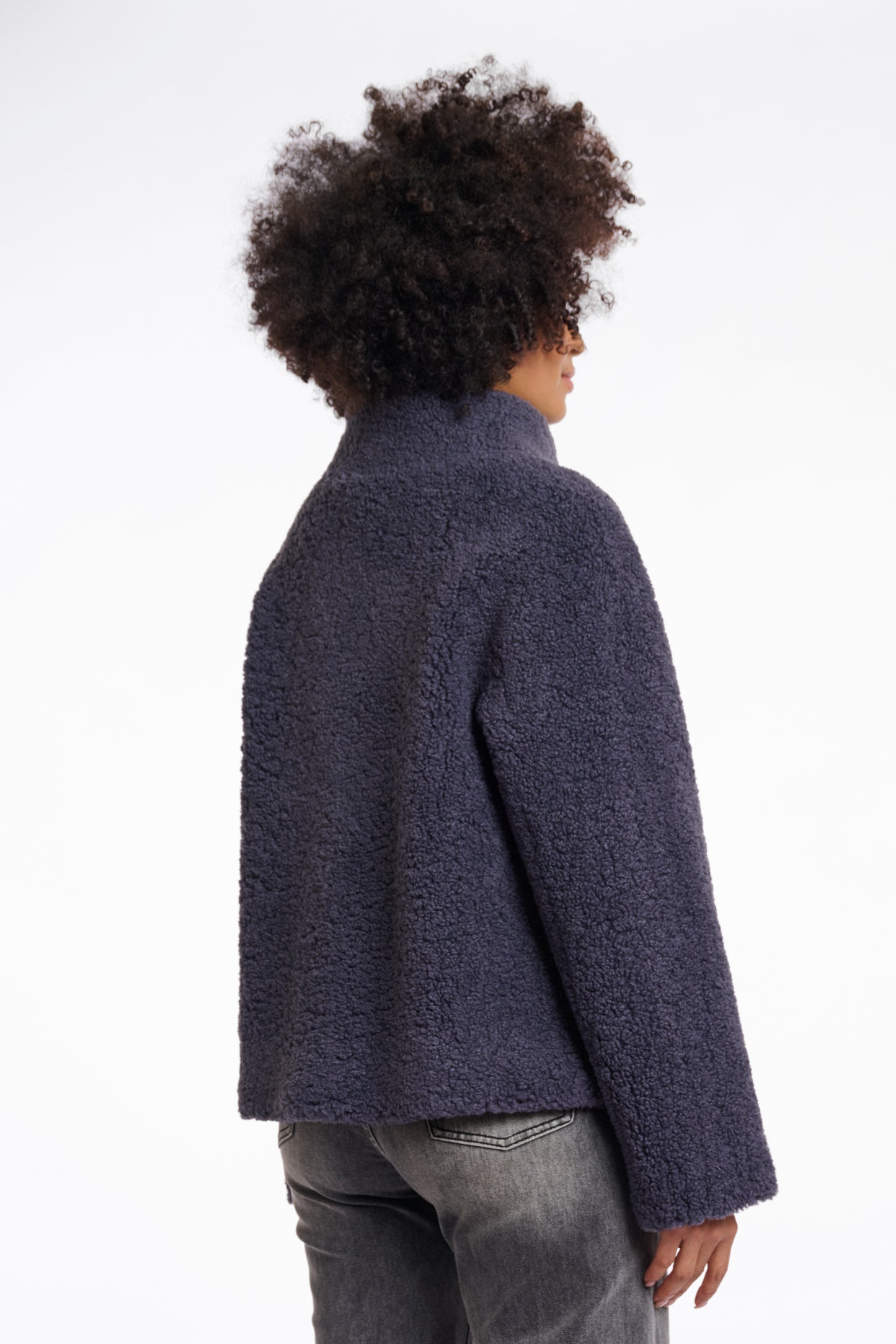 Rino & Pelle Denu High-neck Jacket in Grey