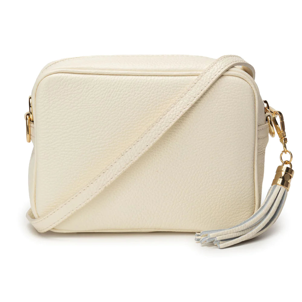 Crossbody Tassel Bag in Ivory