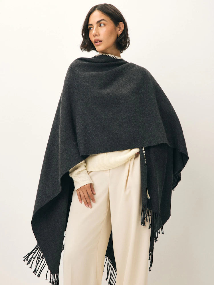 Emme Marella Heidi Shawl in Charcoal