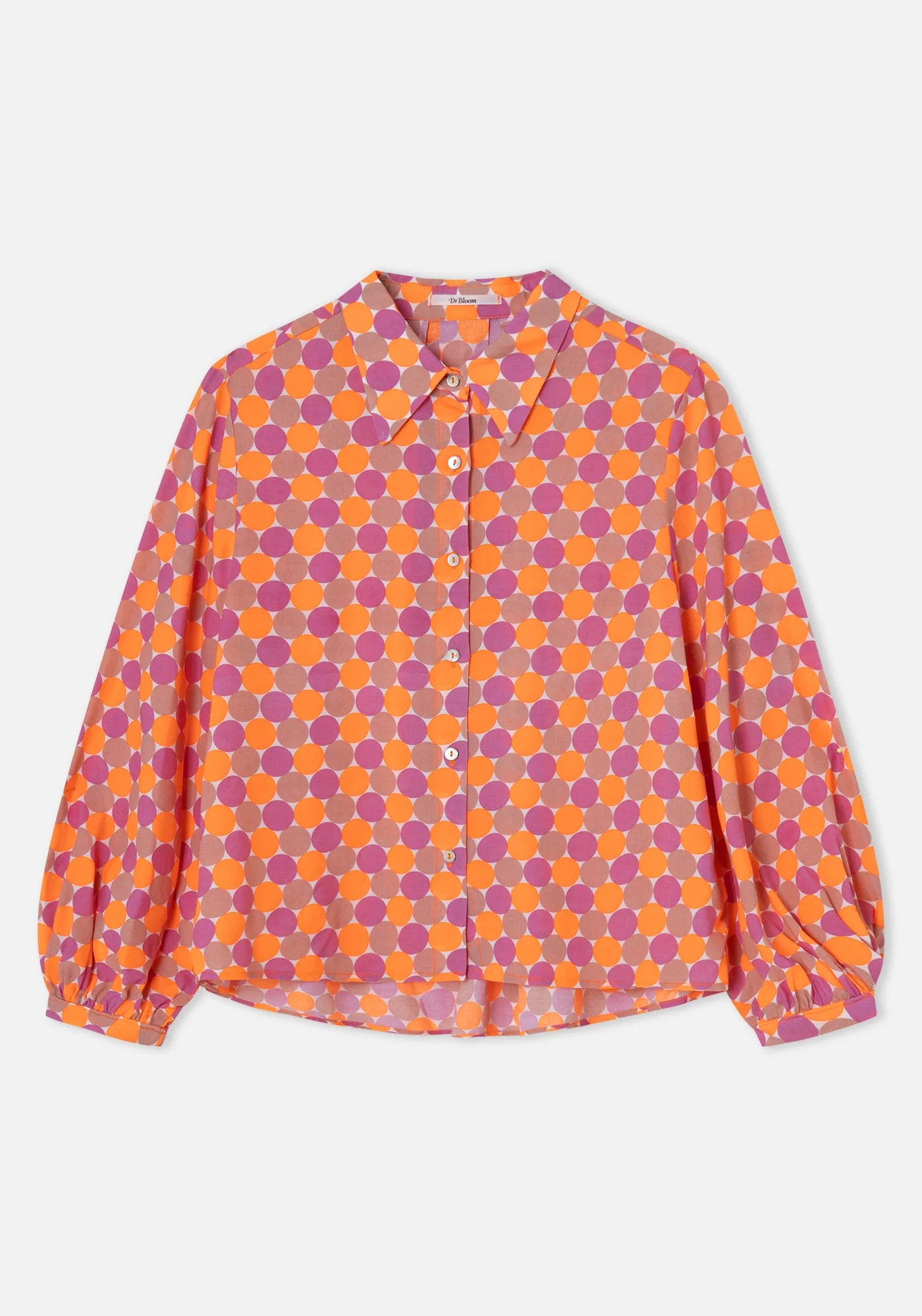 Dr Bloom Magia Shirt in Coral Dots