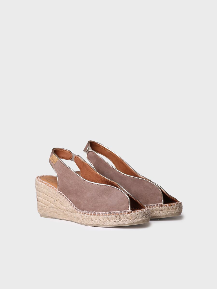 Leslie Espadrille in Taupe