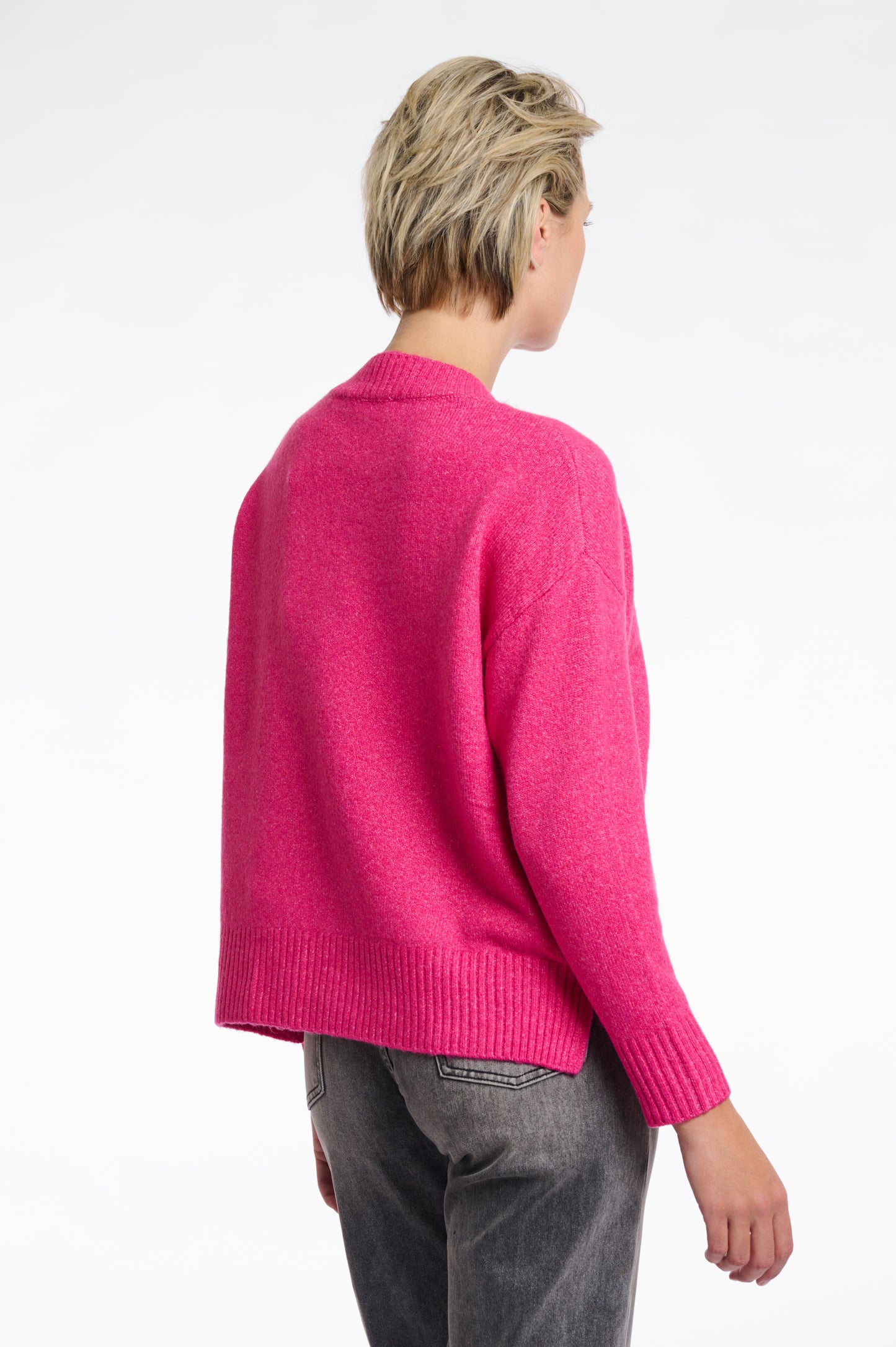 Rino & Pelle Maribel V-Neck Sweater in Pink