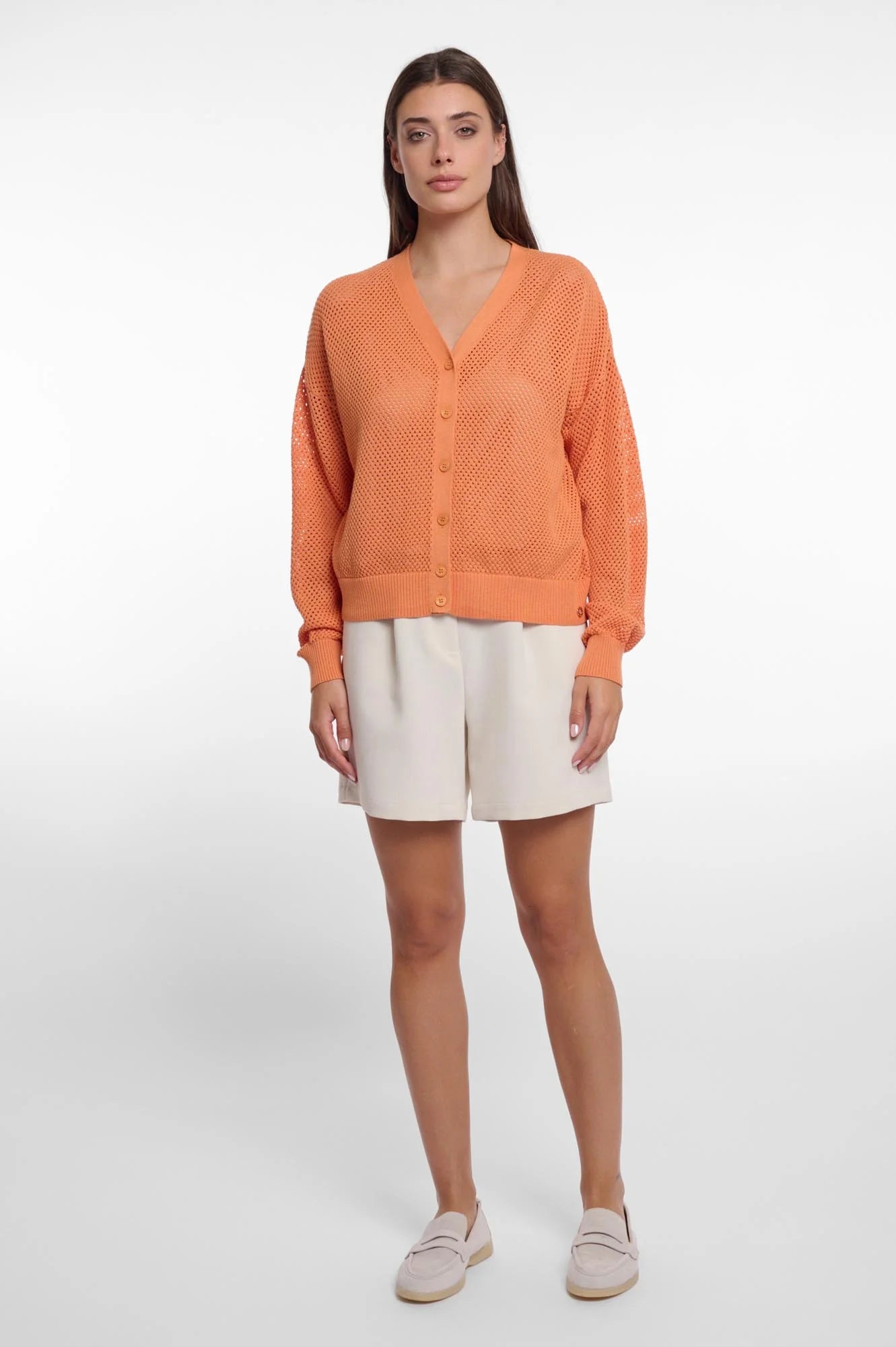 Rino & Pelle Munda Cardigan in Dusty Orange