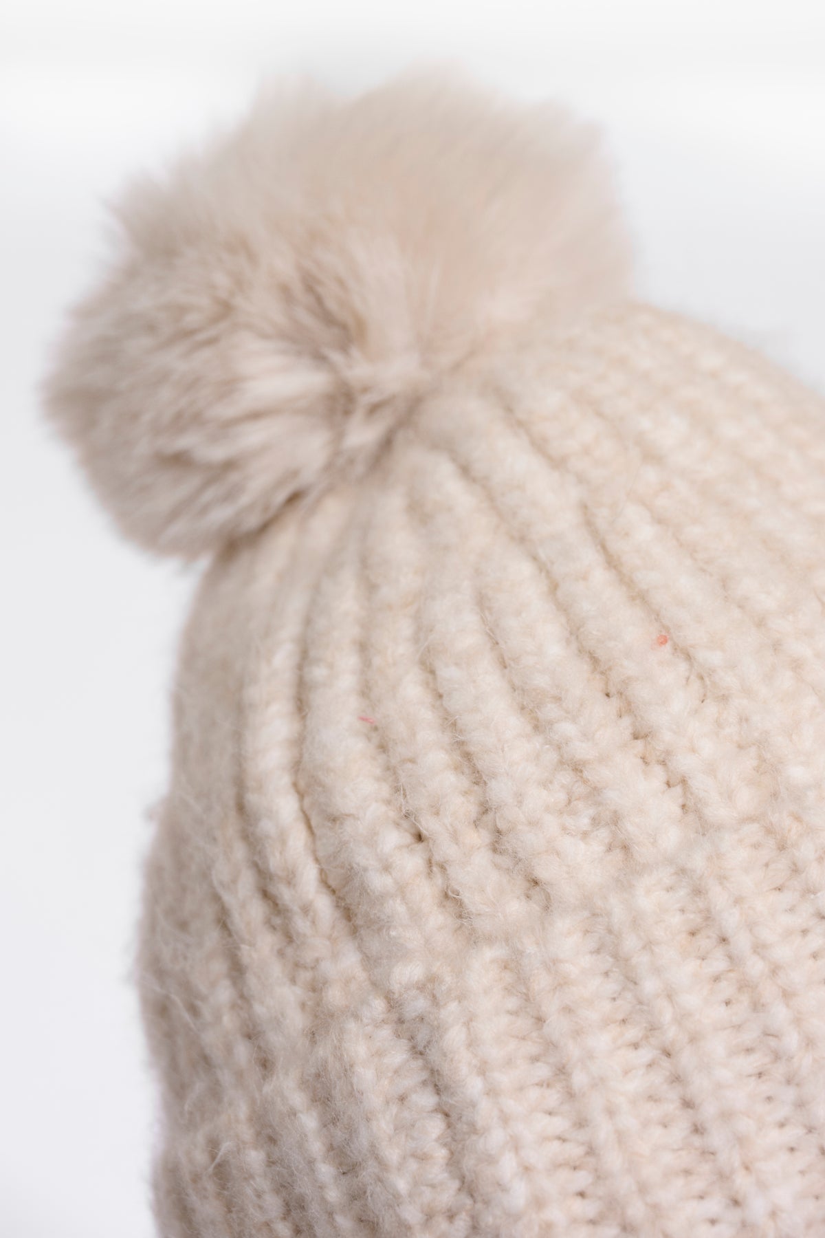 Rino & Pelle Nancy Pom Pom Beanie in Birch Blend