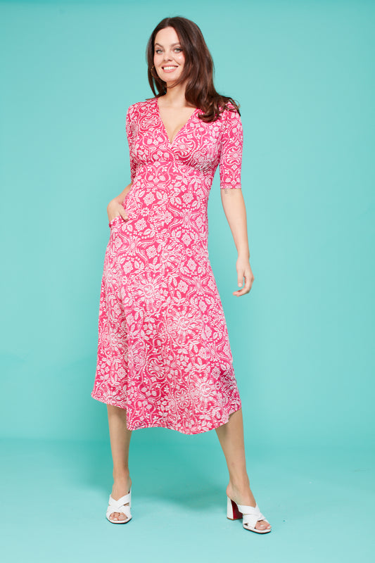 Remy Dress in Elba Pink