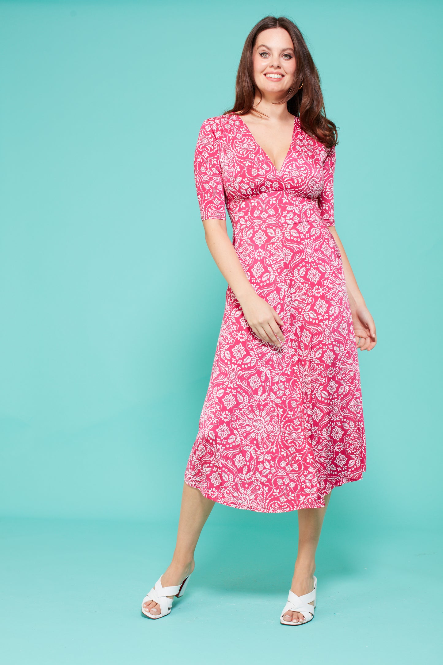Remy Dress in Elba Pink