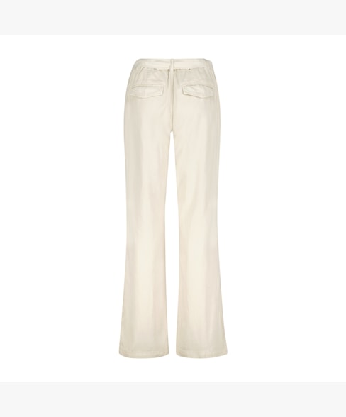 Collette Wide Leg Trousers in Pearl