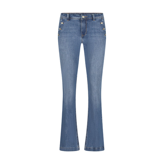 Bibette Flared Jeans in Stone Used - L31