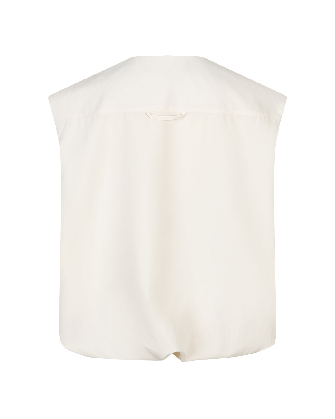 Red Button Ivy Sleeveless Jacket in Pearl
