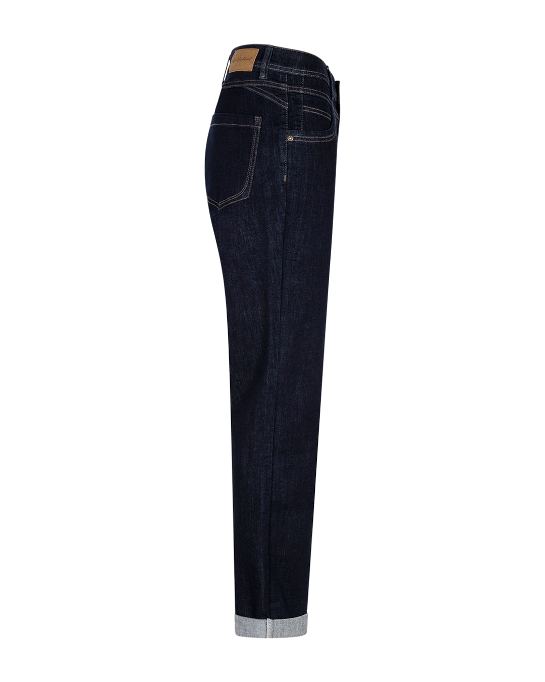 Red Button Relax Tapered Jeans in Forever Blue