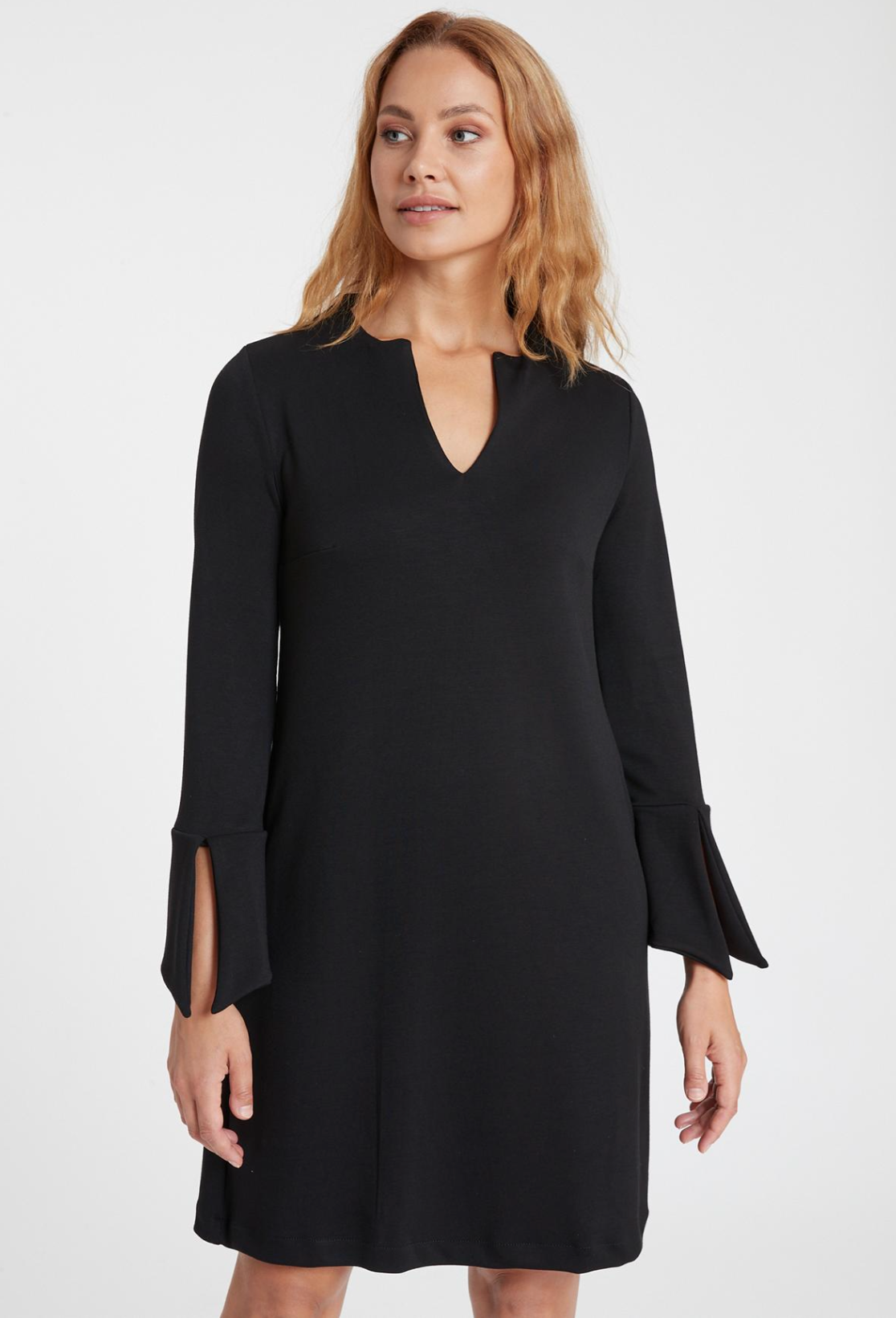 Sebari V-neck Dress in Black