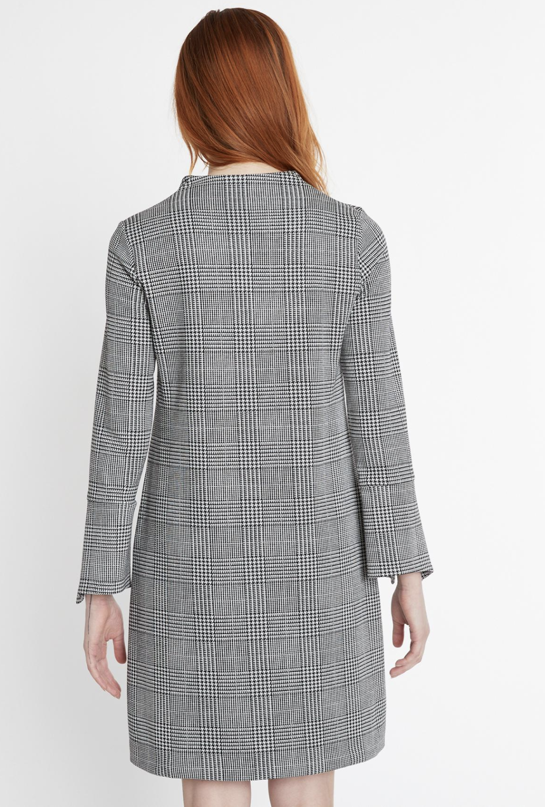 Shabya Check Dress in Black & White