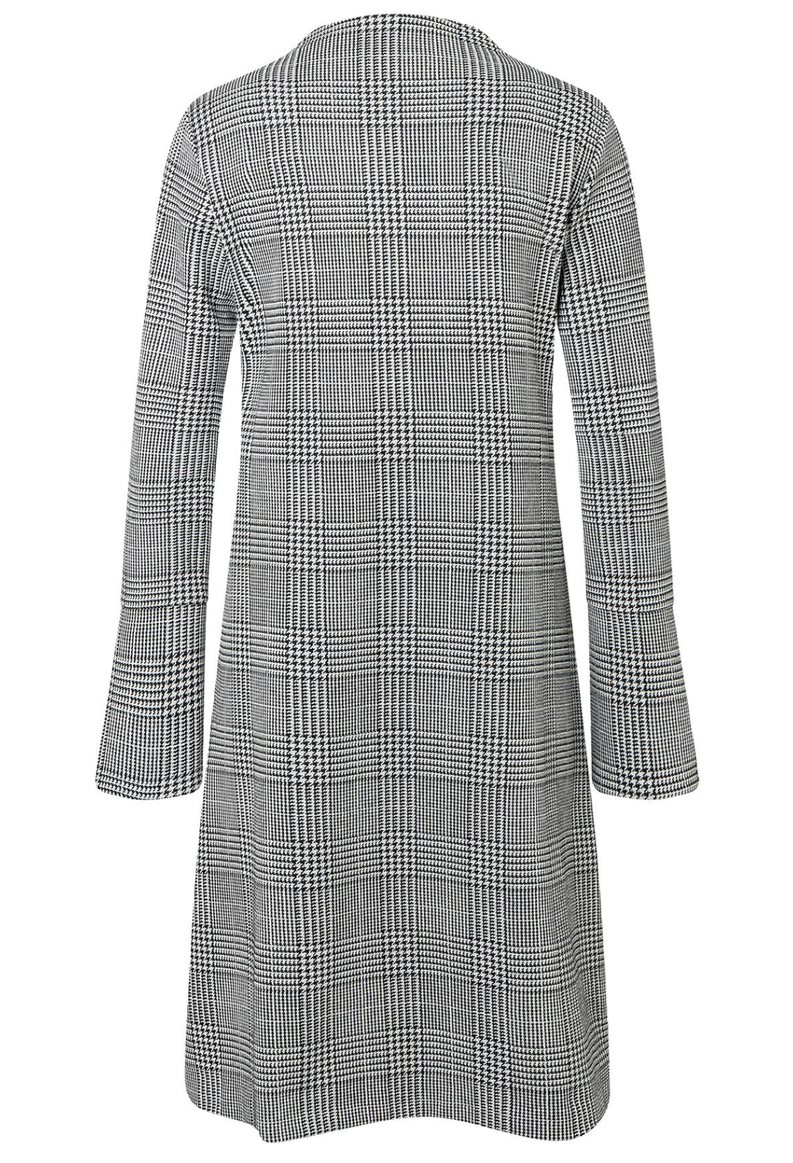 Shabya Check Dress in Black & White