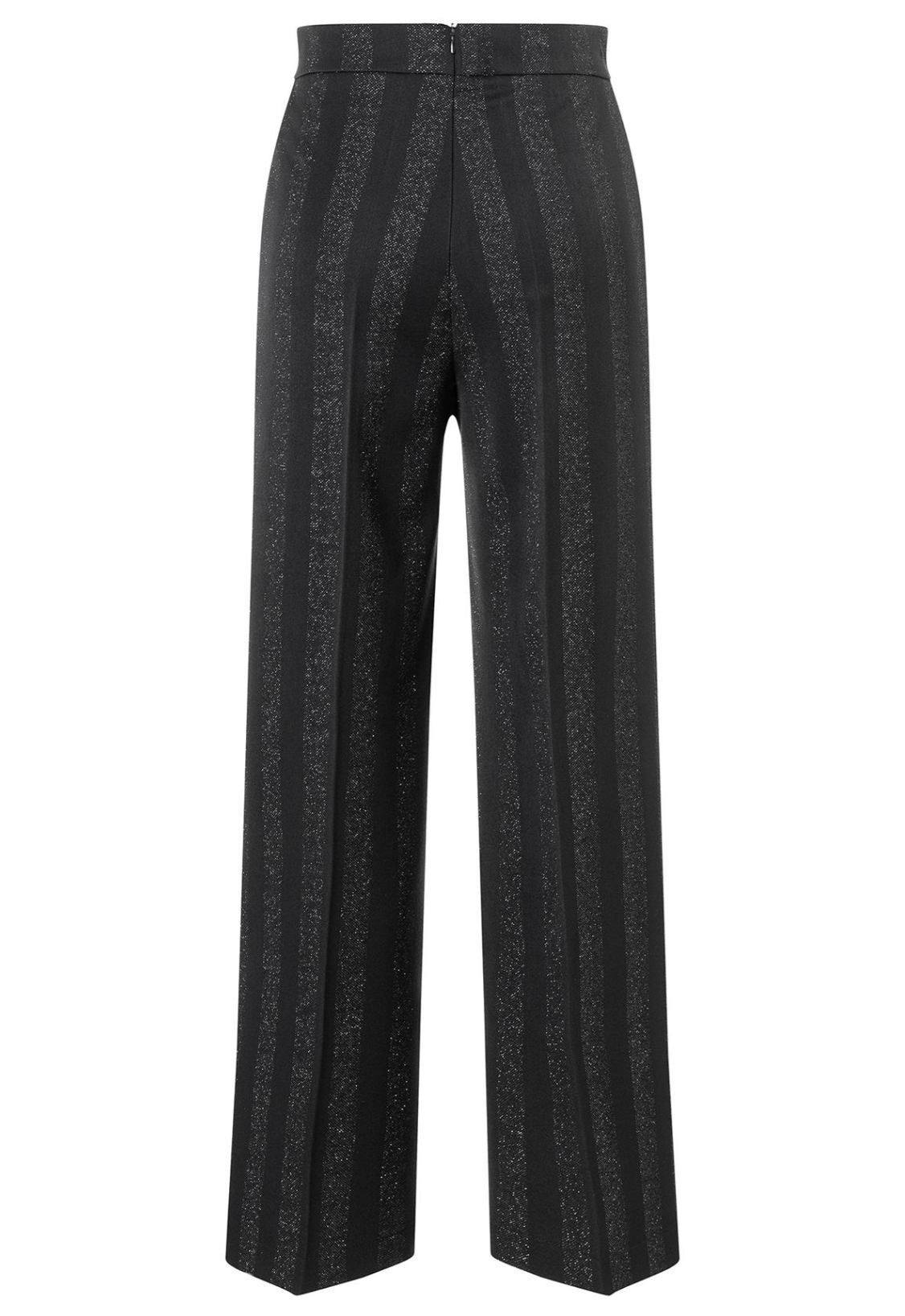 Samsa Wide Leg Trousers in Black Glitter