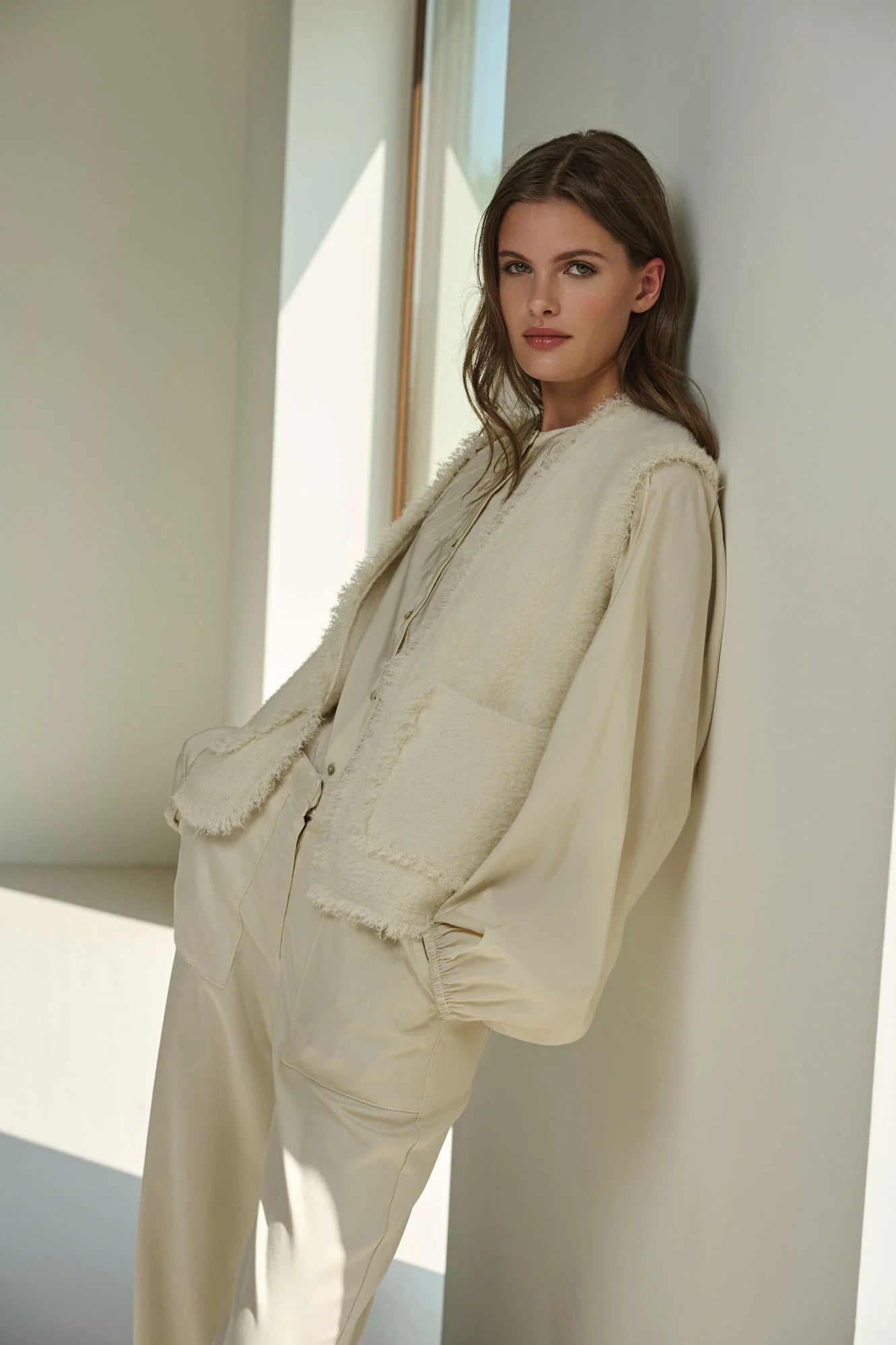 Rino & Pelle Vita Waistcoat in Fringe Birch