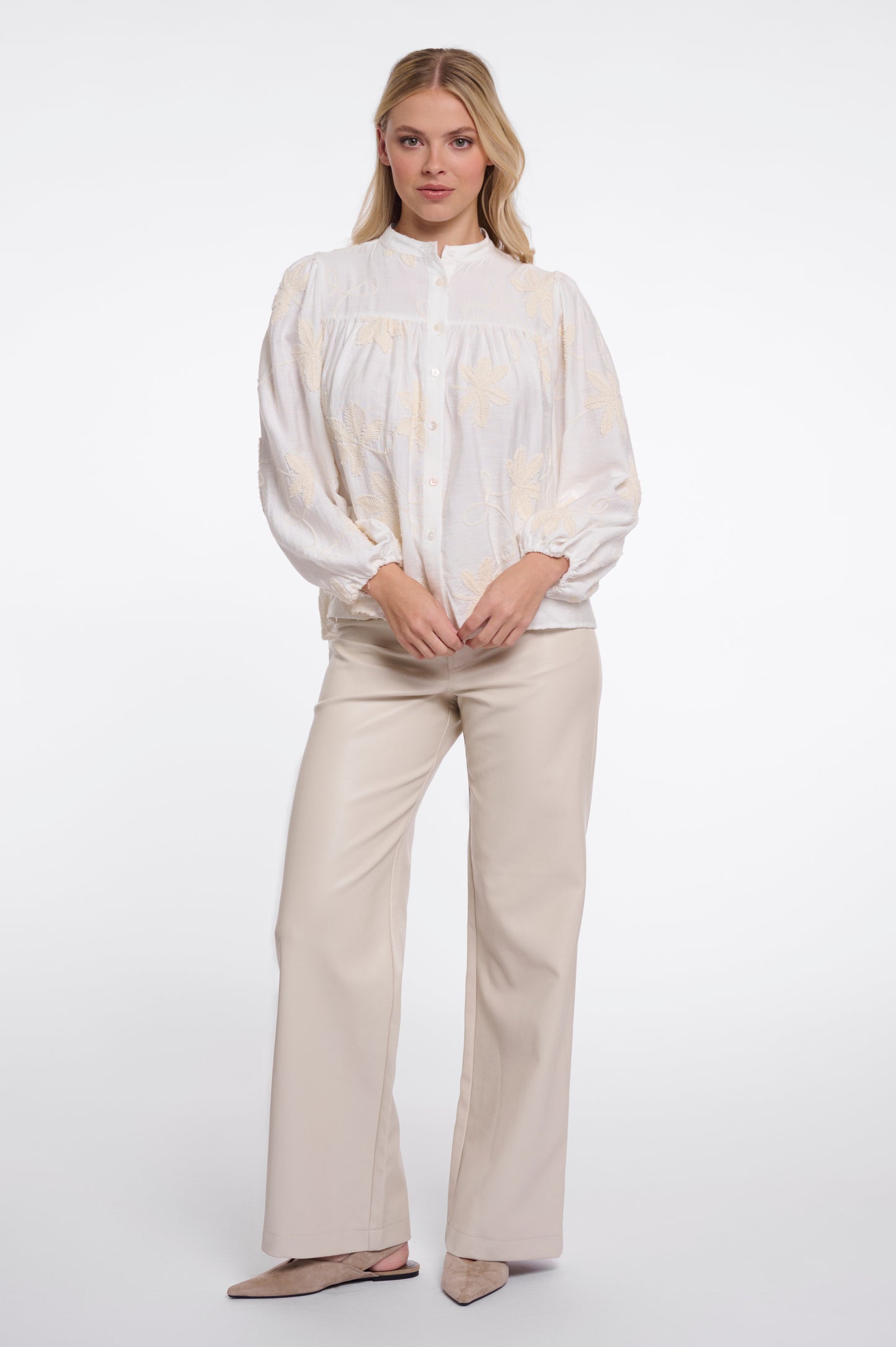 Rino & Pelle Zilan Blouse in Snow white