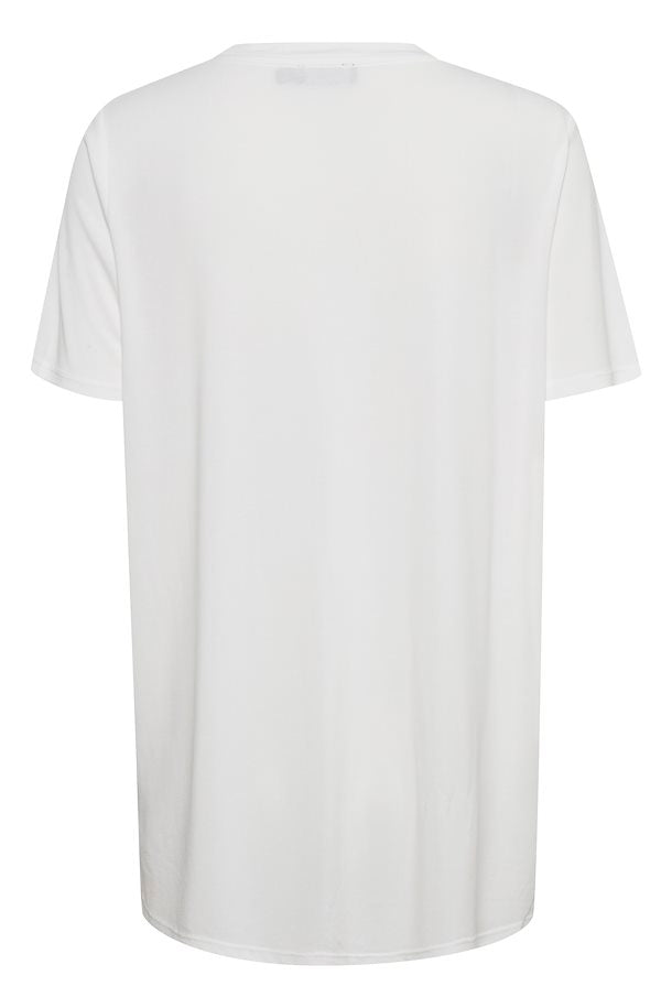 Slcolumbine V Neck T-Shirt in Broken White