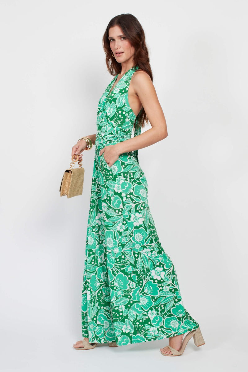Onjenu Ciara Jumpsuit Wildflower Green
