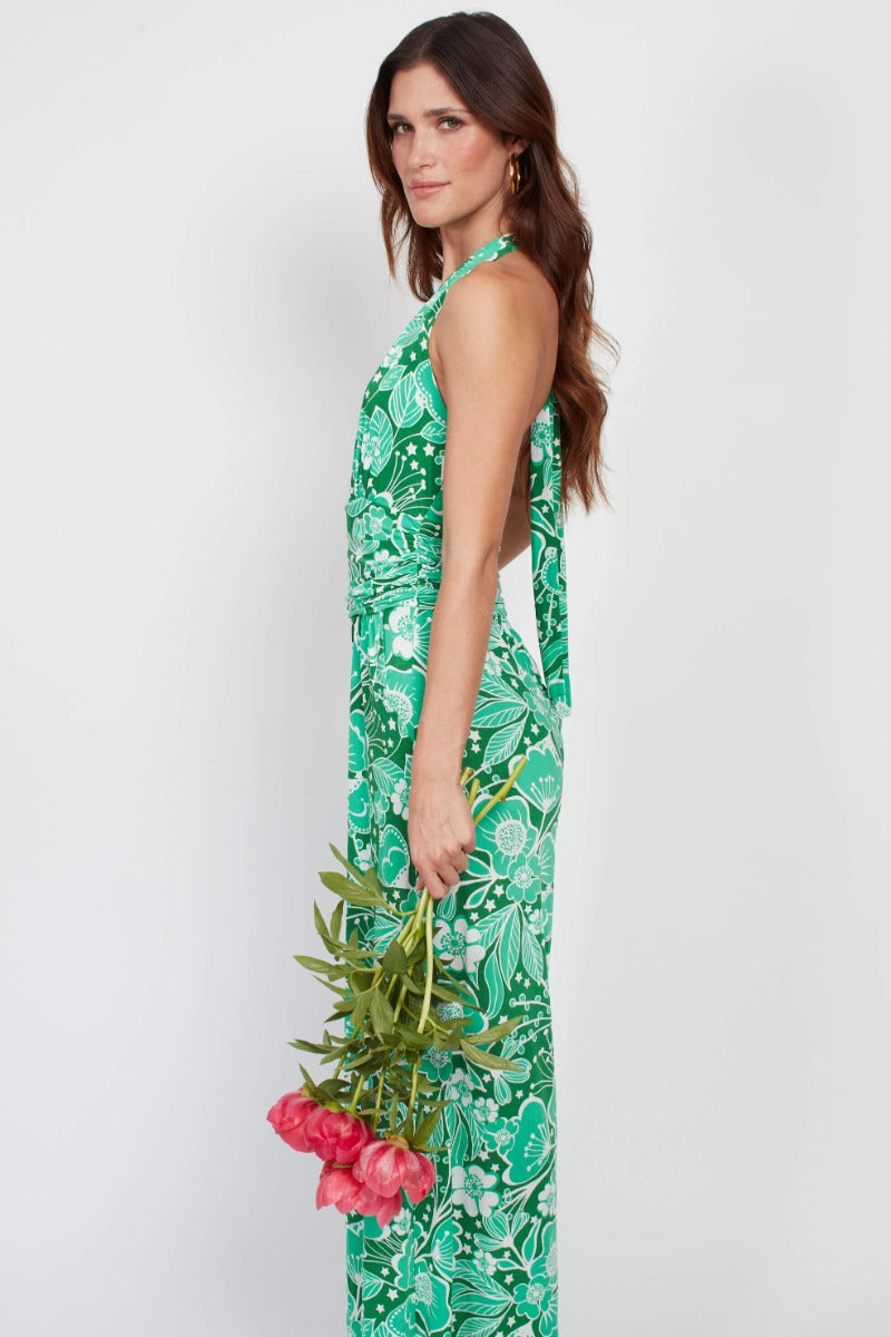 Onjenu Ciara Jumpsuit Wildflower Green