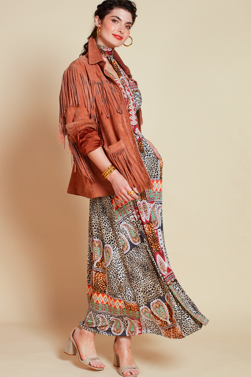 Onjenu Crawford Midi Dress in Macgraw