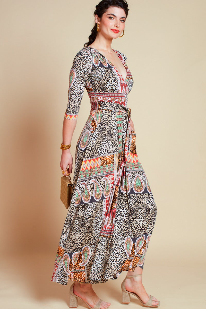 Onjenu Crawford Midi Dress in Macgraw