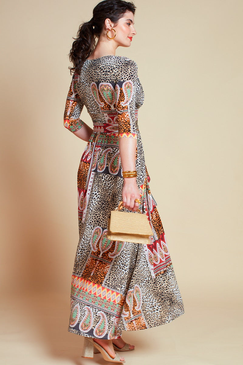 Onjenu Crawford Midi Dress in Macgraw