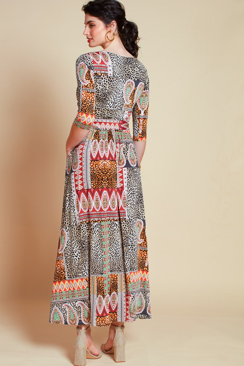 Onjenu Crawford Midi Dress in Macgraw