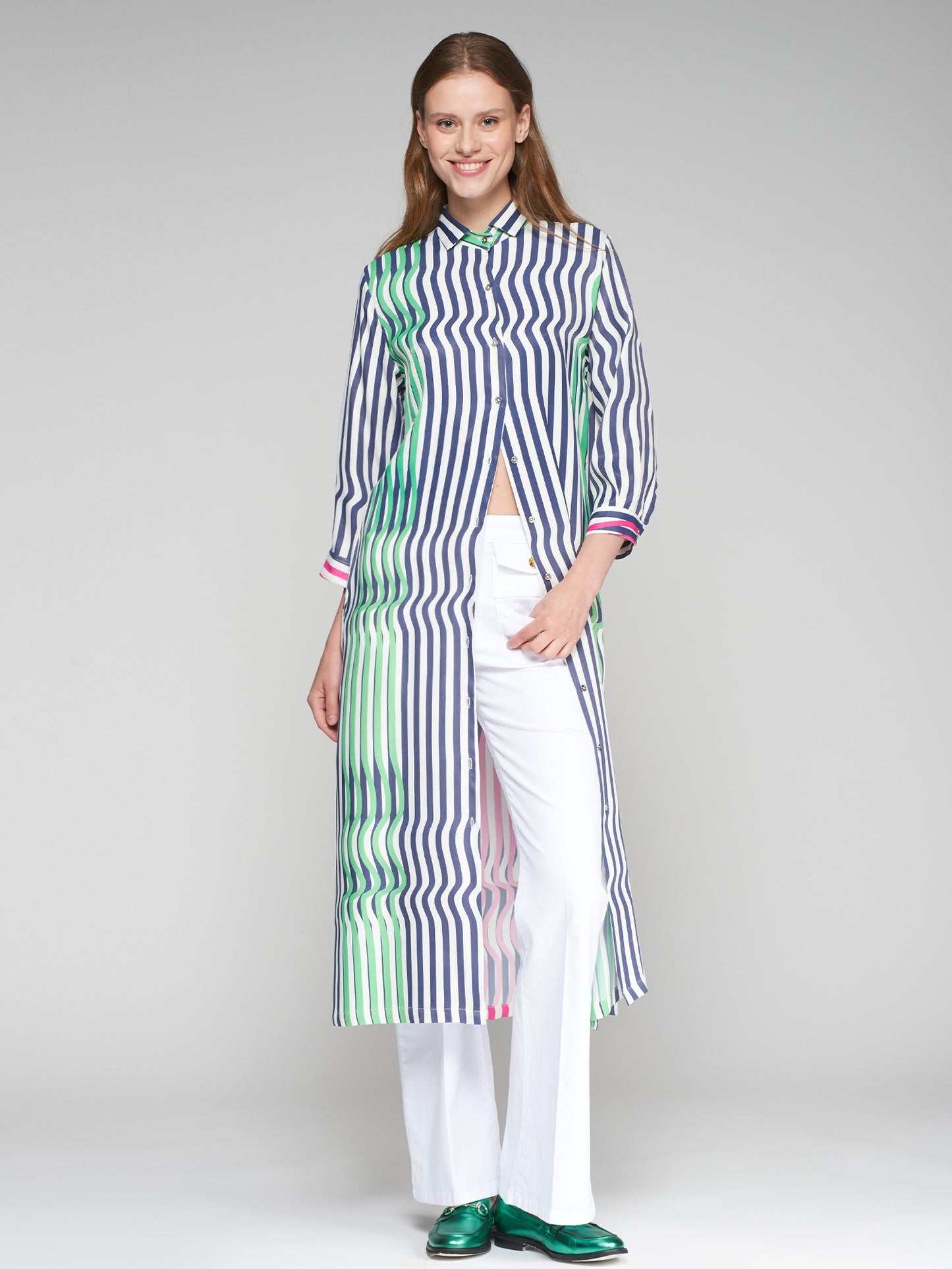 Vilagallo Antonella Dress in Green
