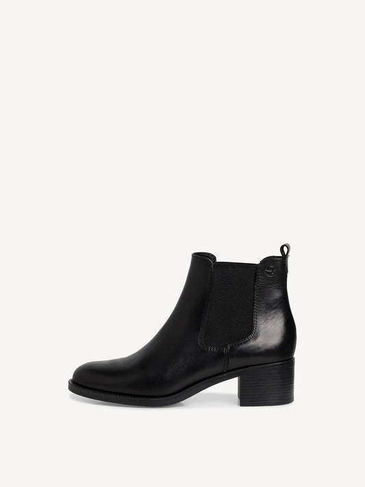 Tamaris Leather Chelsea Boot Black