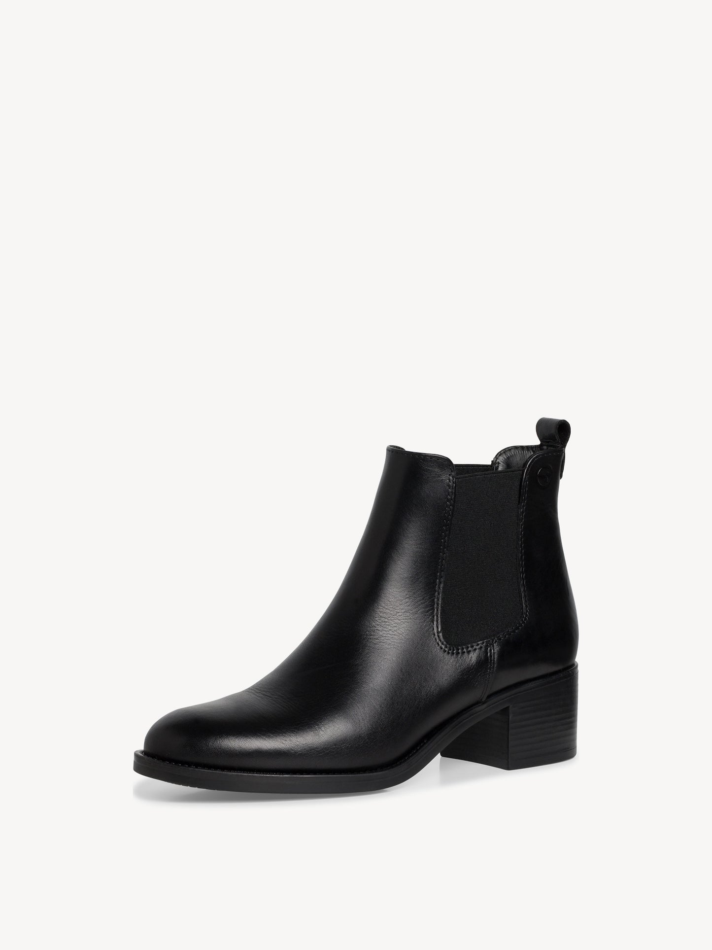 Tamaris Leather Chelsea Boot Black