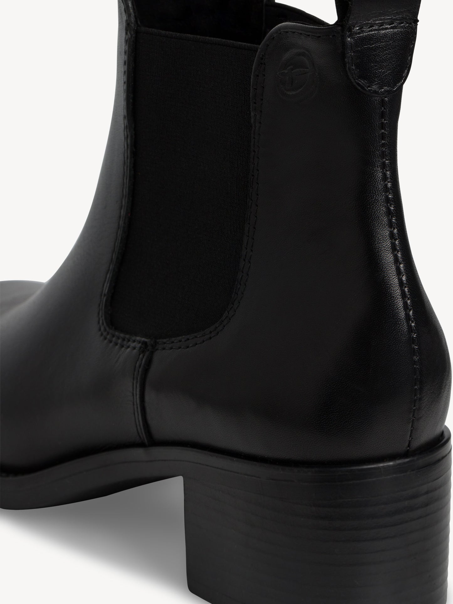 Tamaris Leather Chelsea Boot Black