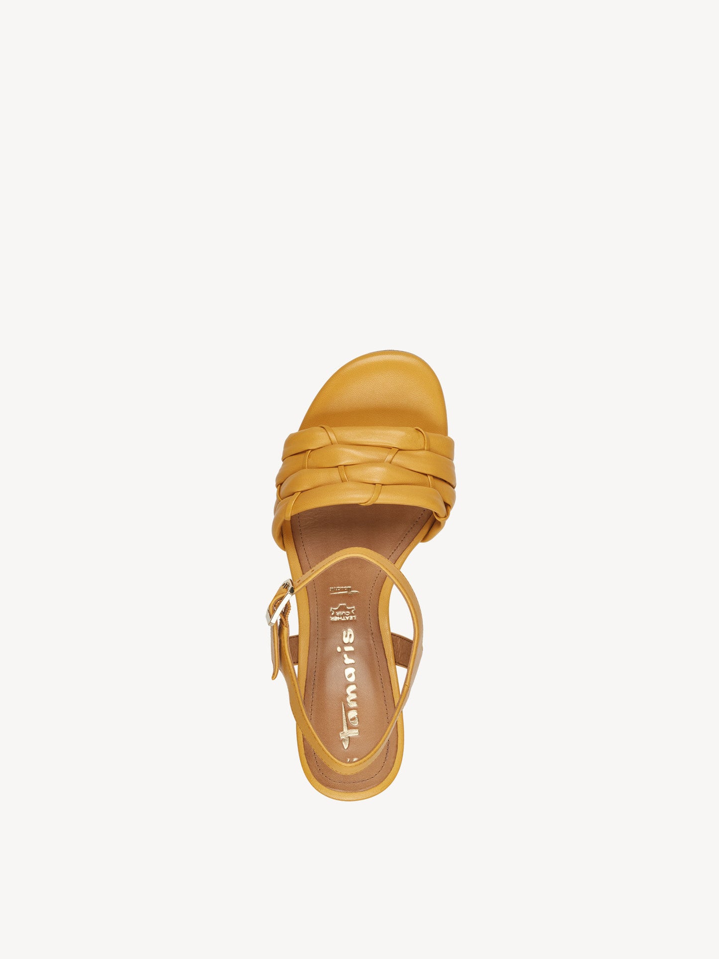 Heeled Sandal in Mango
