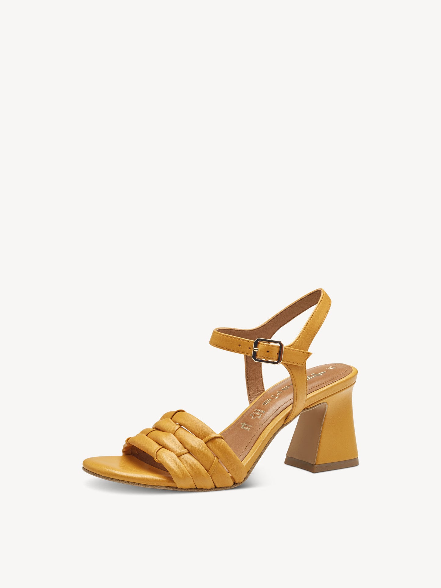 Heeled Sandal in Mango