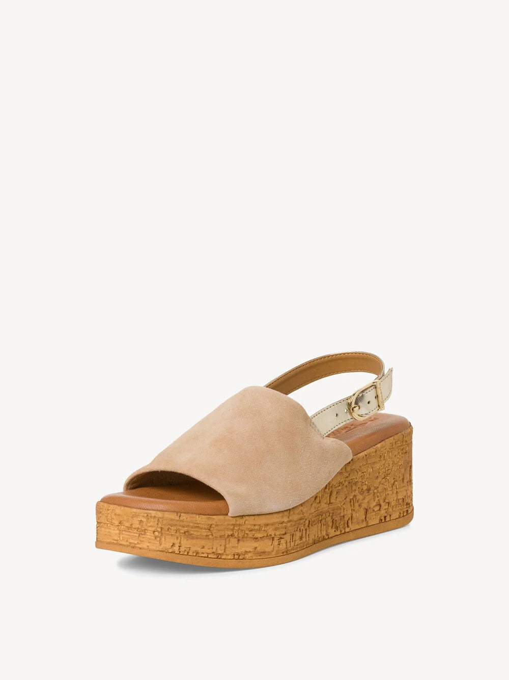 Tamaris Platform Sandal in Beige