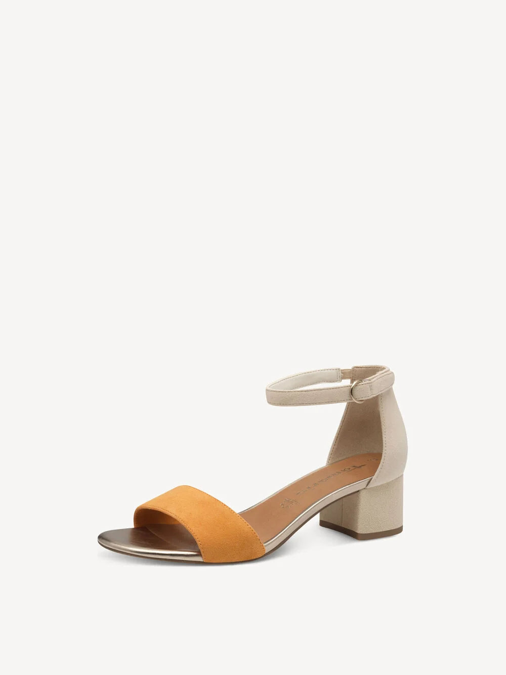 Tamaris Suede Sandal Orange Comb