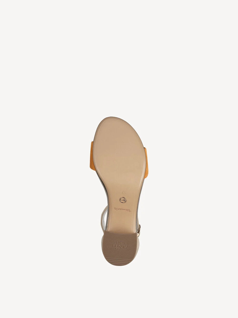 Tamaris Suede Sandal Orange Comb