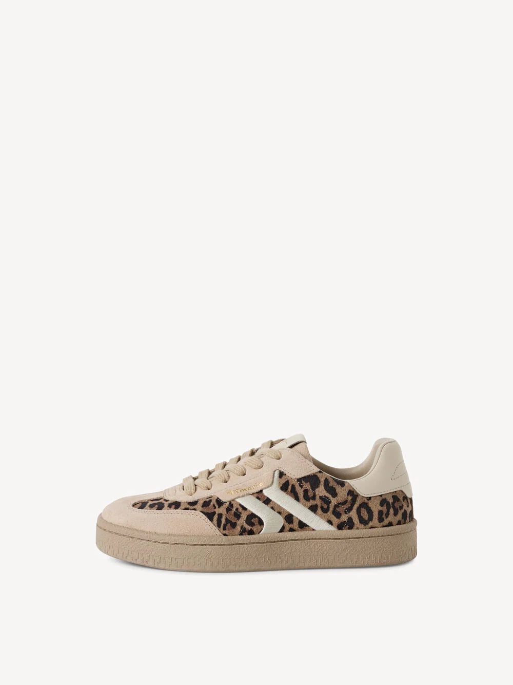 Tamaris Leather Sneaker in Leopard Comb