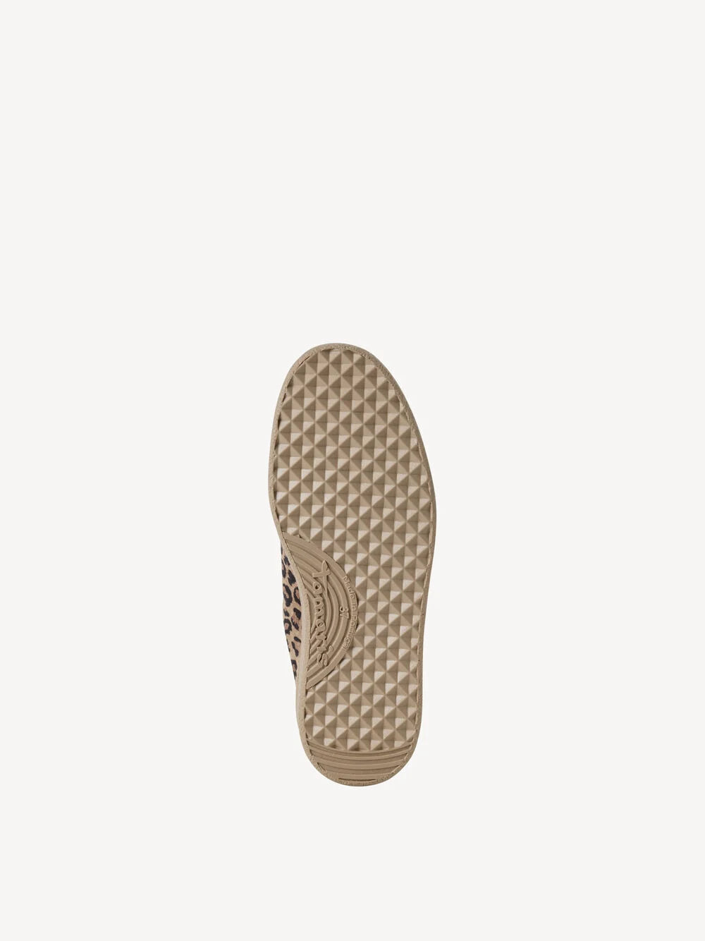 Tamaris Leather Sneaker in Leopard Comb