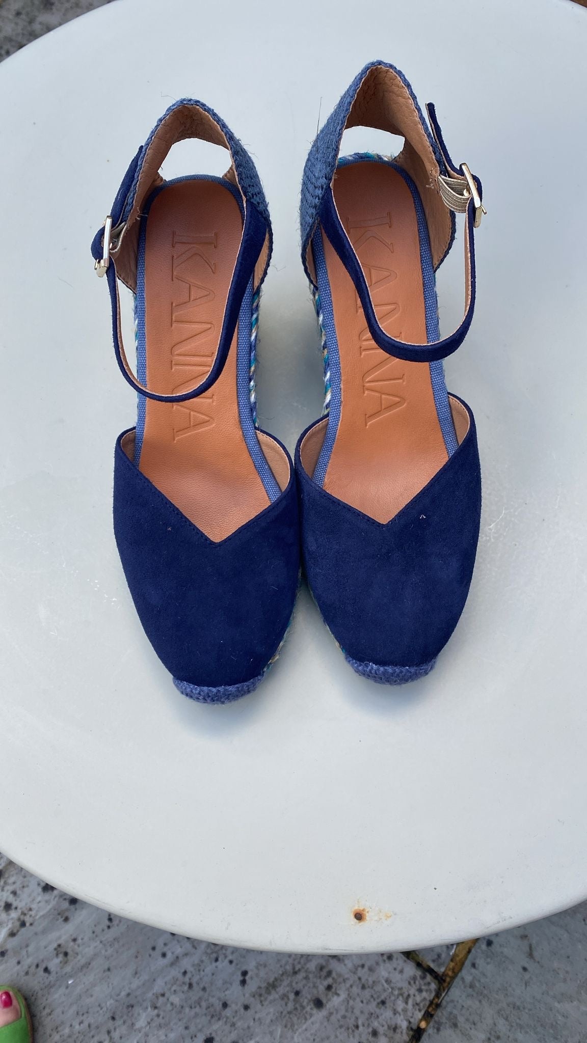 Ante Notte Heeled Espadrilles in Blue