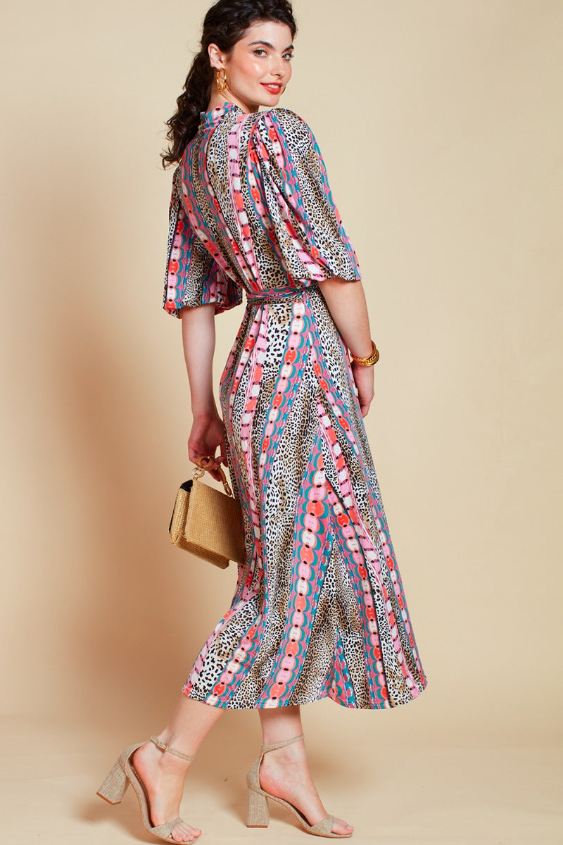 Onjenu Ella Midi Wrap Dress in Carter