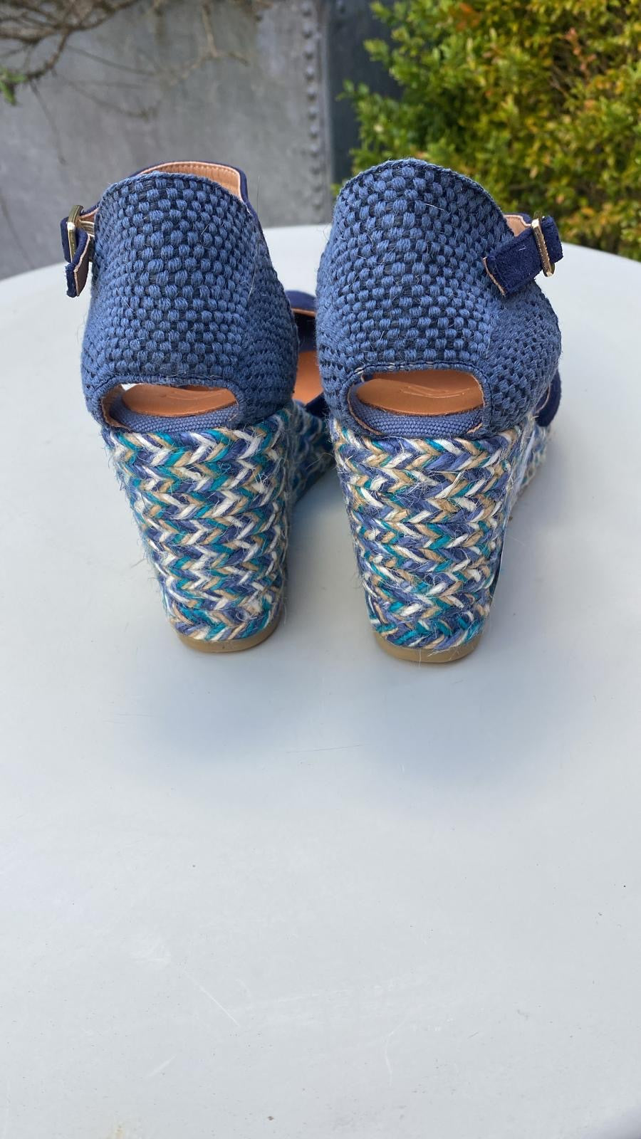 Ante Notte Heeled Espadrilles in Blue