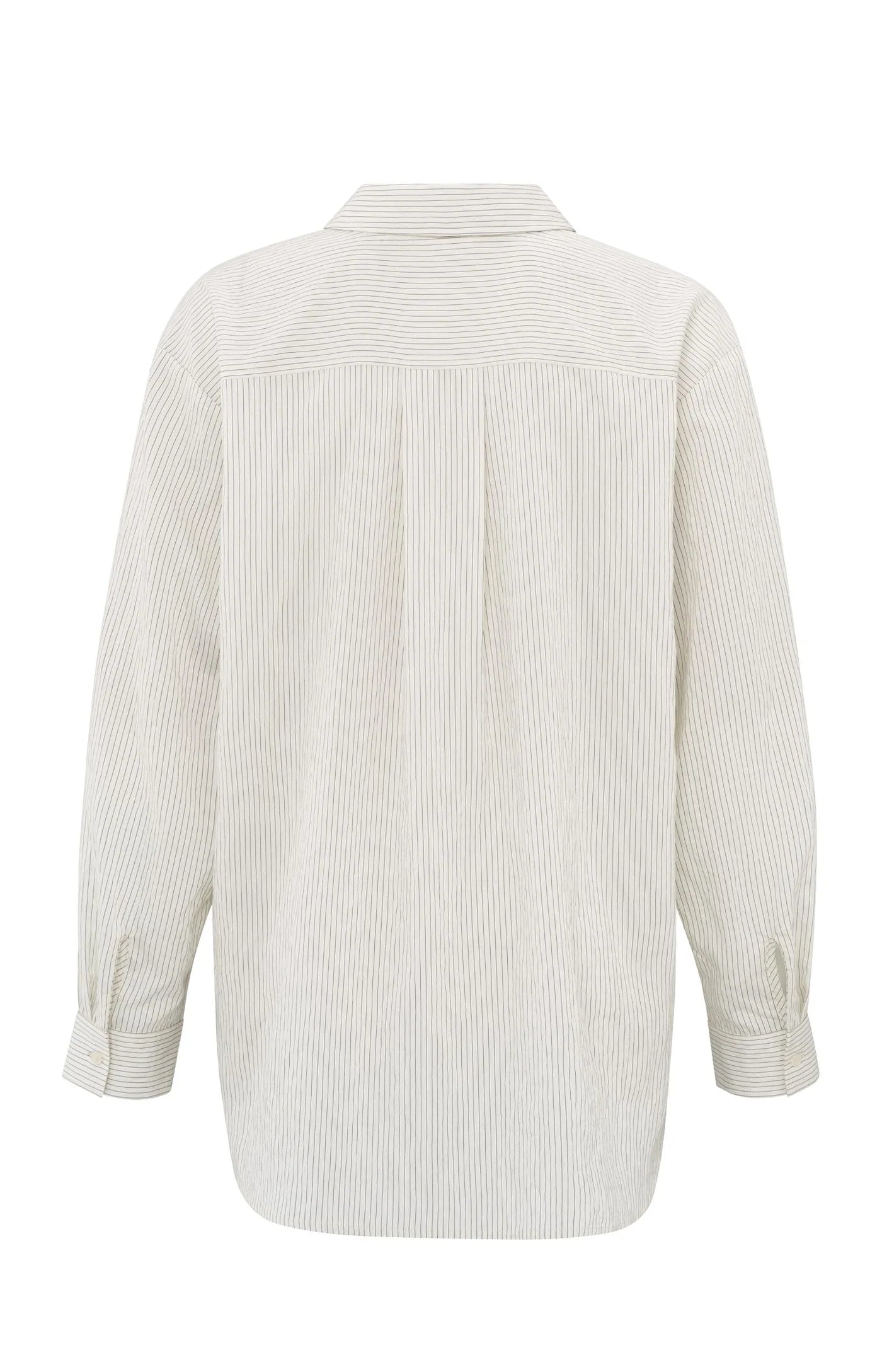 Yaya Flowy Pinstripe Blouse in Phantom