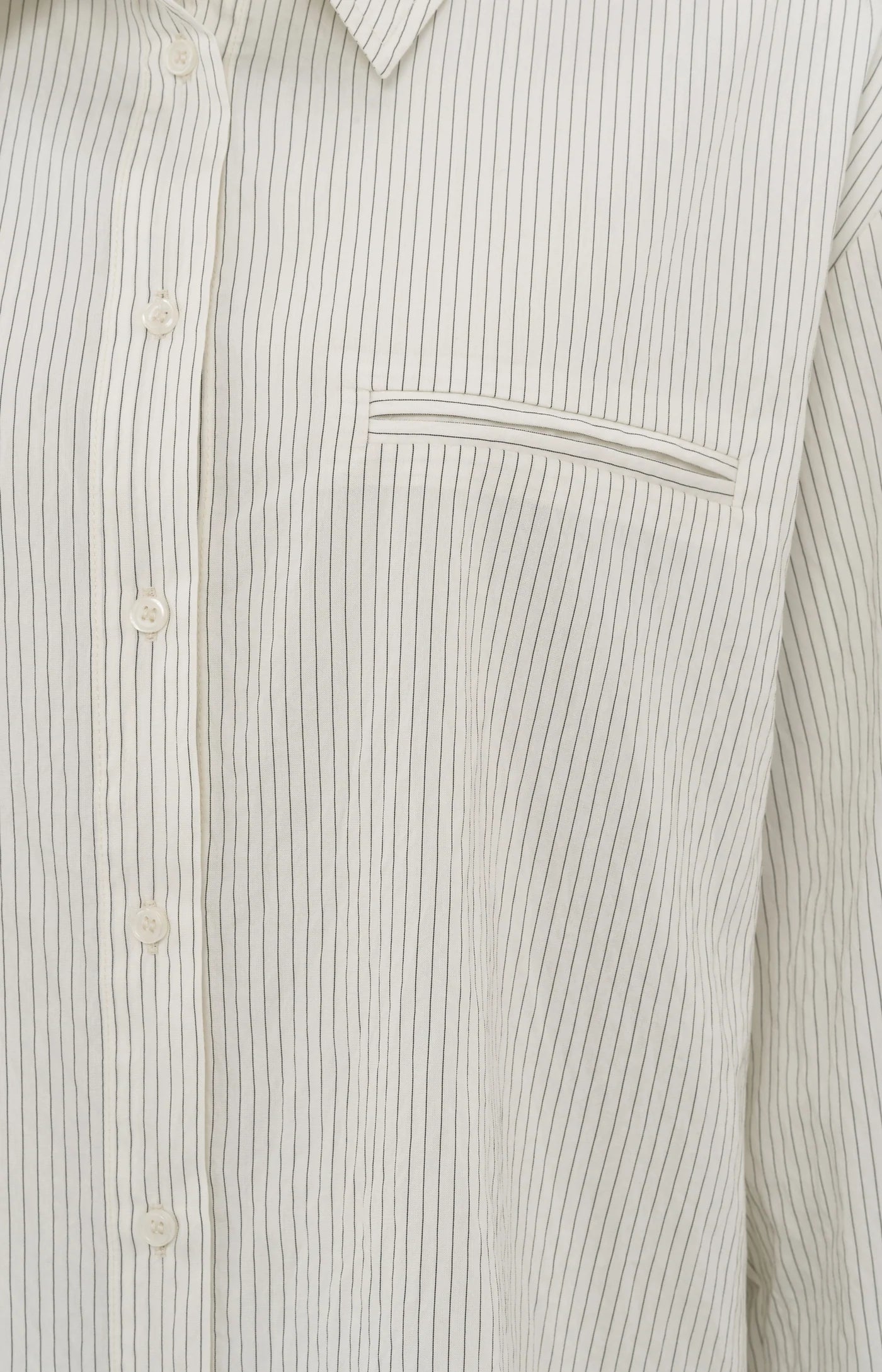 Yaya Flowy Pinstripe Blouse in Phantom