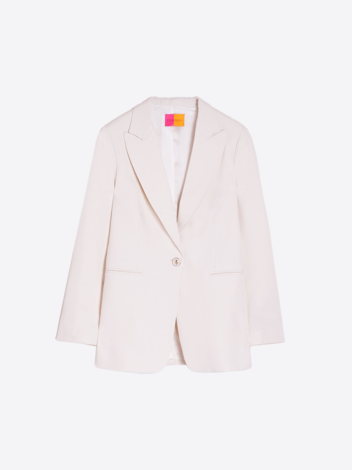 Sophia Crep Blazer in Blanco