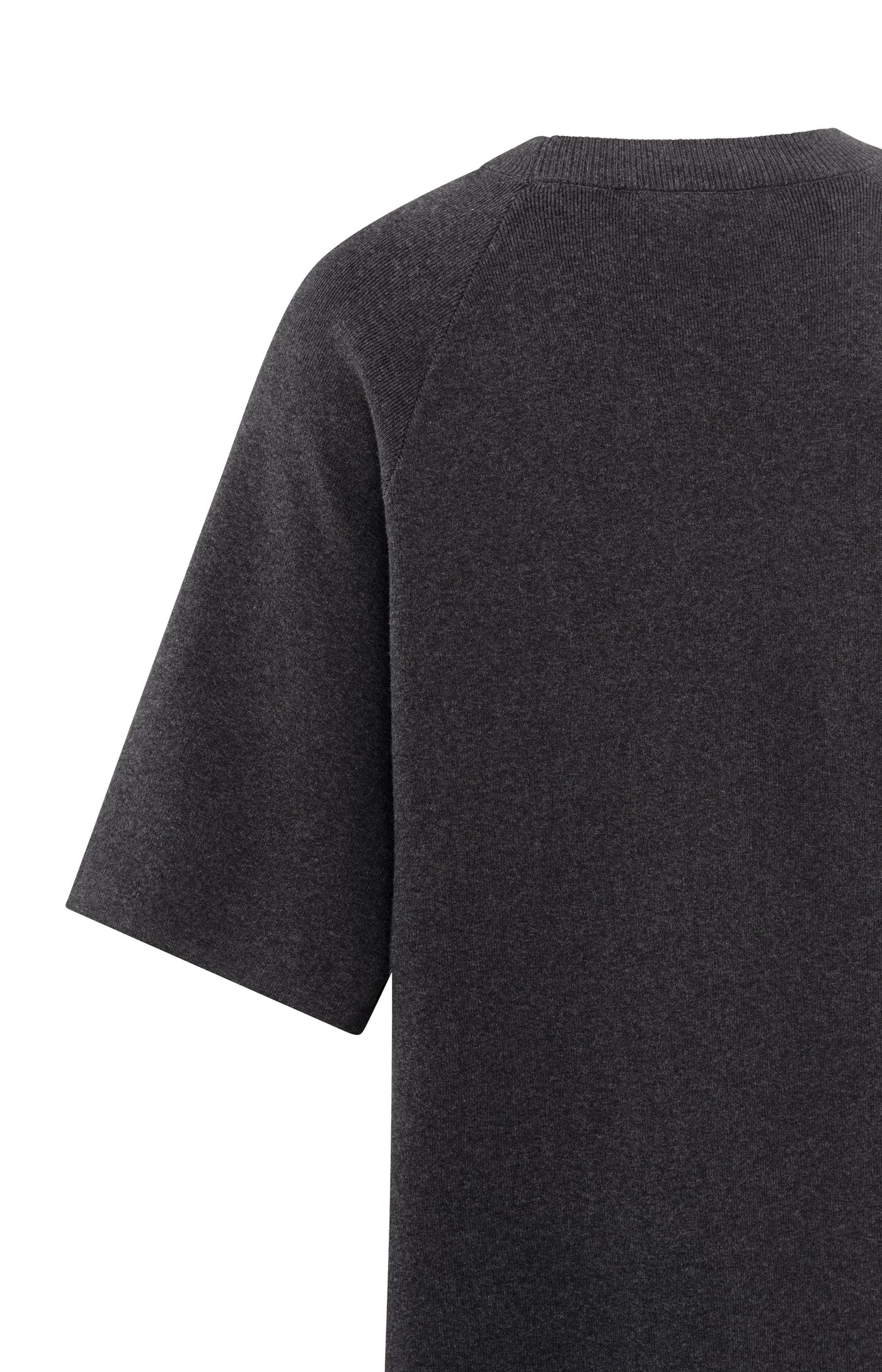 Knitted T-Shirt Dress in Antracite Melange